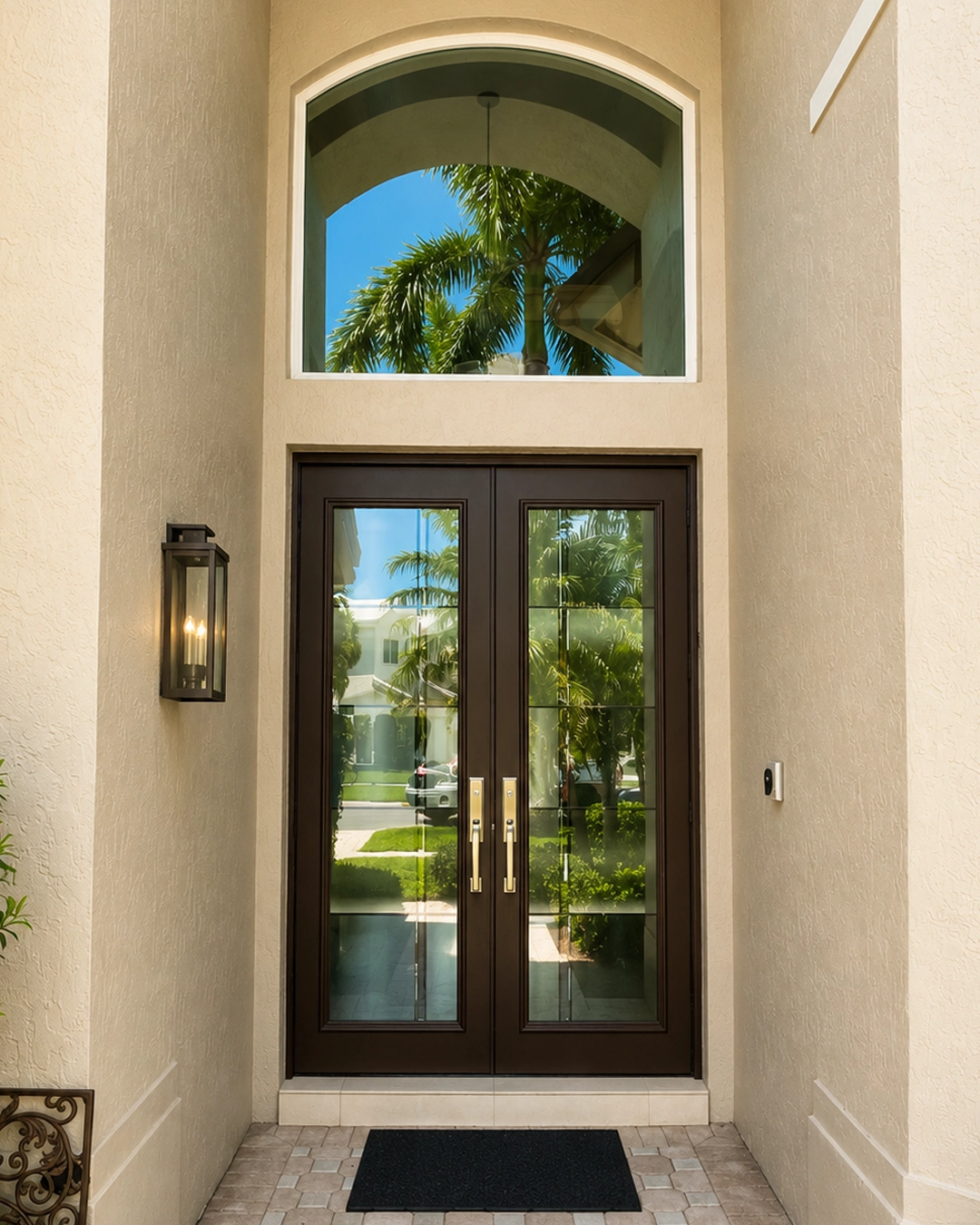 Casement impact windows installed in a bright residential kitchen in Davie